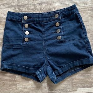Juniors denim shorts